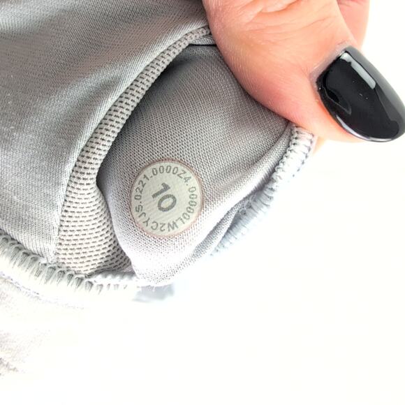 Lululemon Everluxe Wunder Long Line Spors Bra Size 10 LW2CYJS Light Grey - Picture 4 of 8